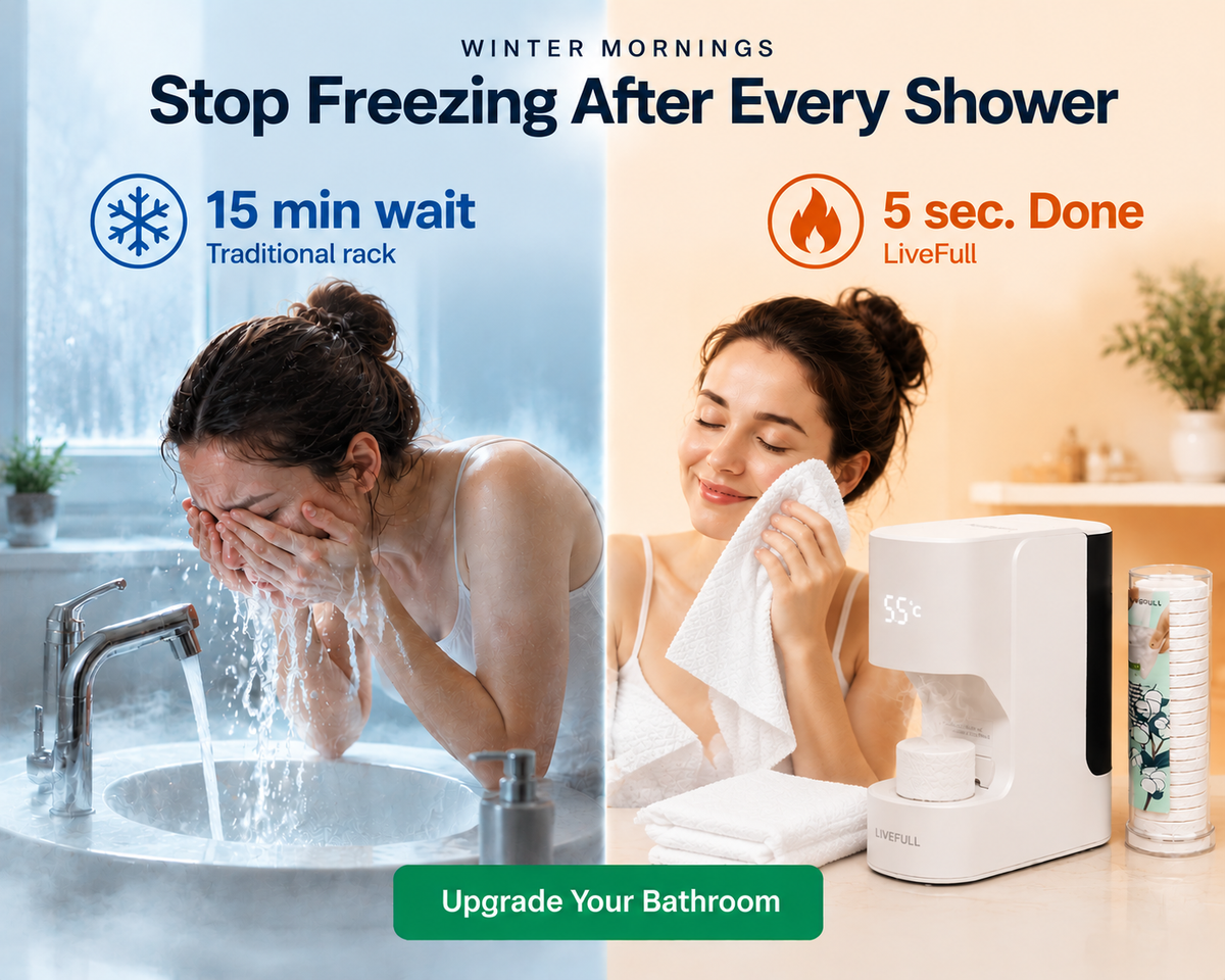 Tired of Freezing After Every Shower? This Towel Warmer Is the Upgrade Your Bathroom Needs.
