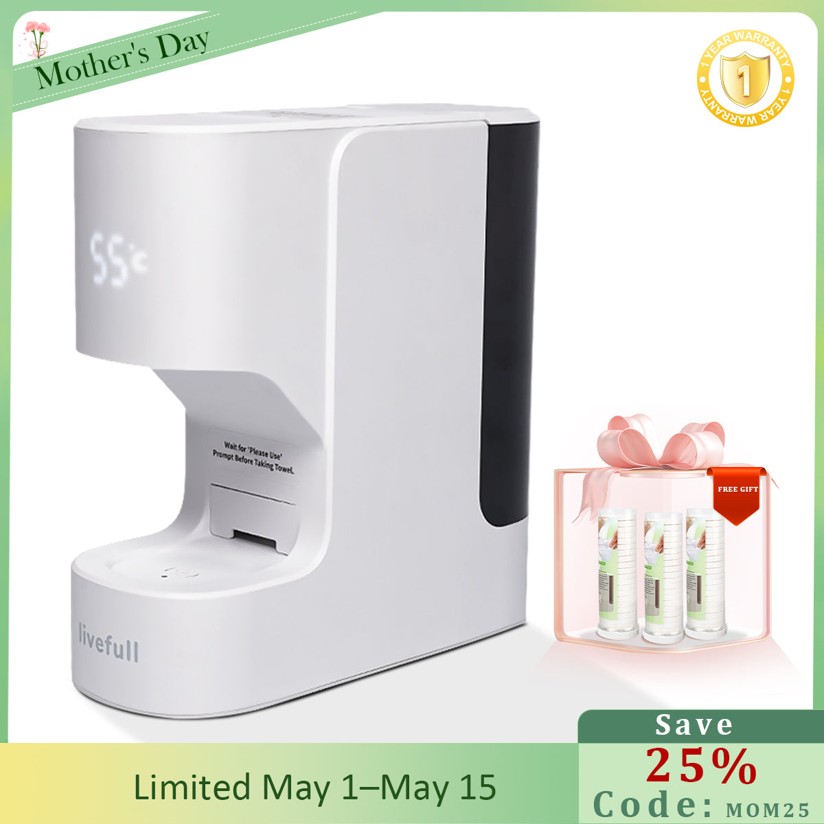 LiveFull Smart Podgrzewacz do ręczników – CL01