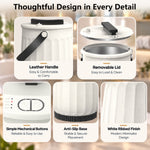 20L Heated Towel Warmer Bucket with Timer, Smart Electric Towel Warmer for Bathroom, Large Capacity Towel Heater with LED Display & Safety Lock – LiveFull
