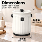20L Heated Towel Warmer Bucket with Timer, Smart Electric Towel Warmer for Bathroom, Large Capacity Towel Heater with LED Display & Safety Lock – LiveFull