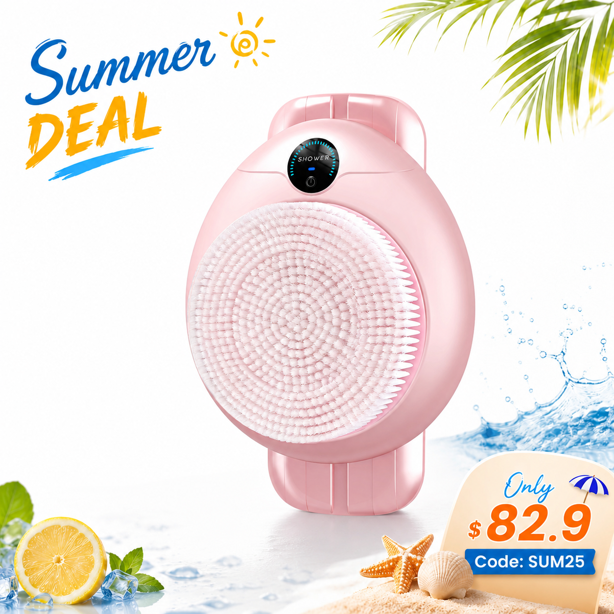 LiveFull Smart Wall-Mounted Electric Shower Brush