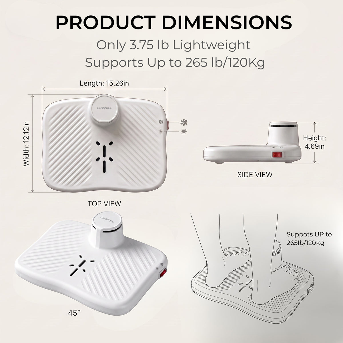 LiveFull Smart Body & Foot Dryer