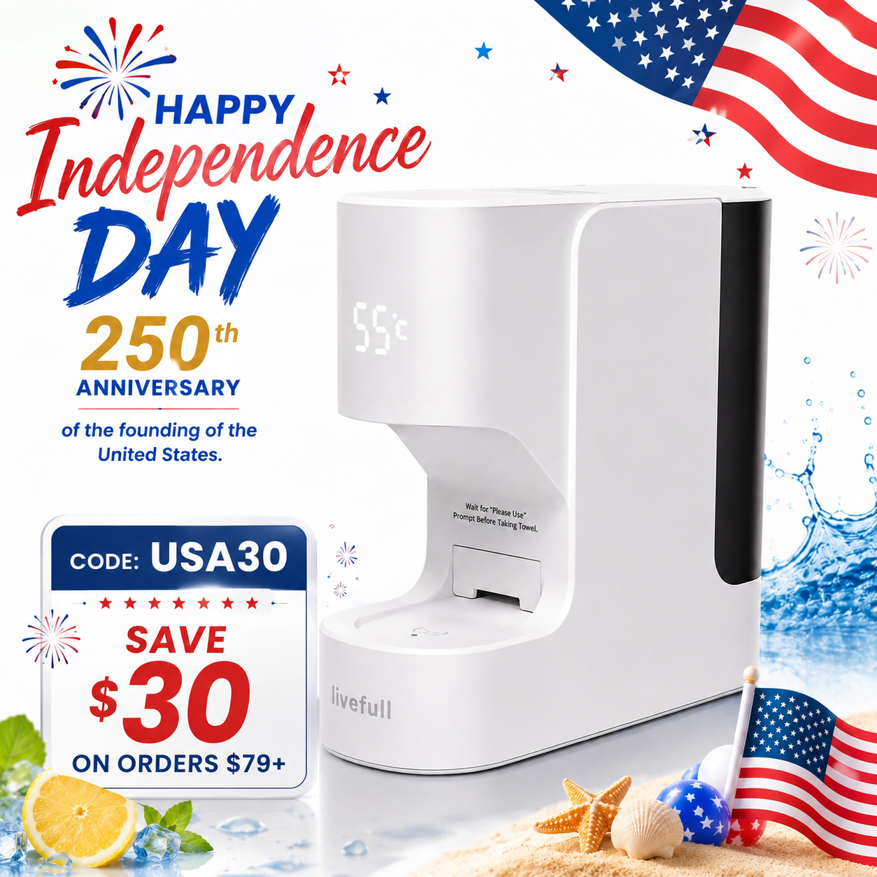 LiveFull Smart Hot Facial Towel Warmer-CL01