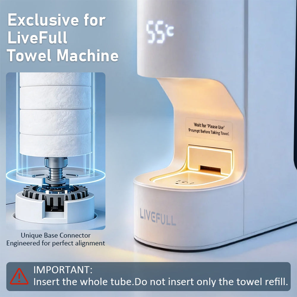 LiveFull Towel Refills for Hot Towel Warmer-60 / 120 / 180 /360 Pcs Options