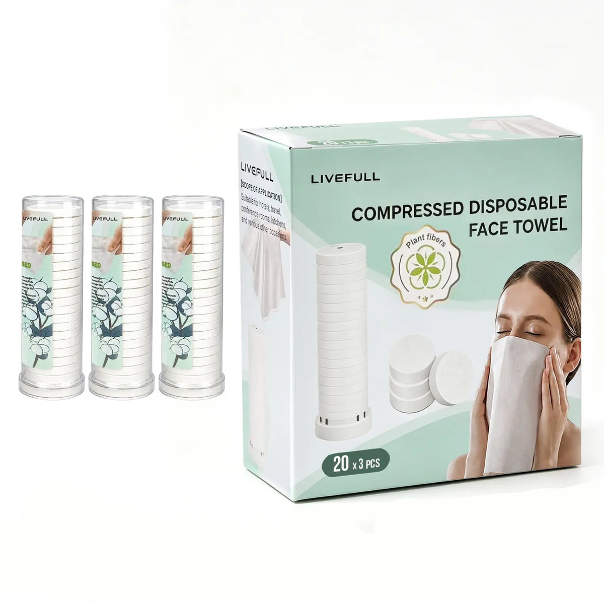 LiveFull_Towel_Refills_for_Hot_Towel_Warmer-60_120_180_Pcs_Options